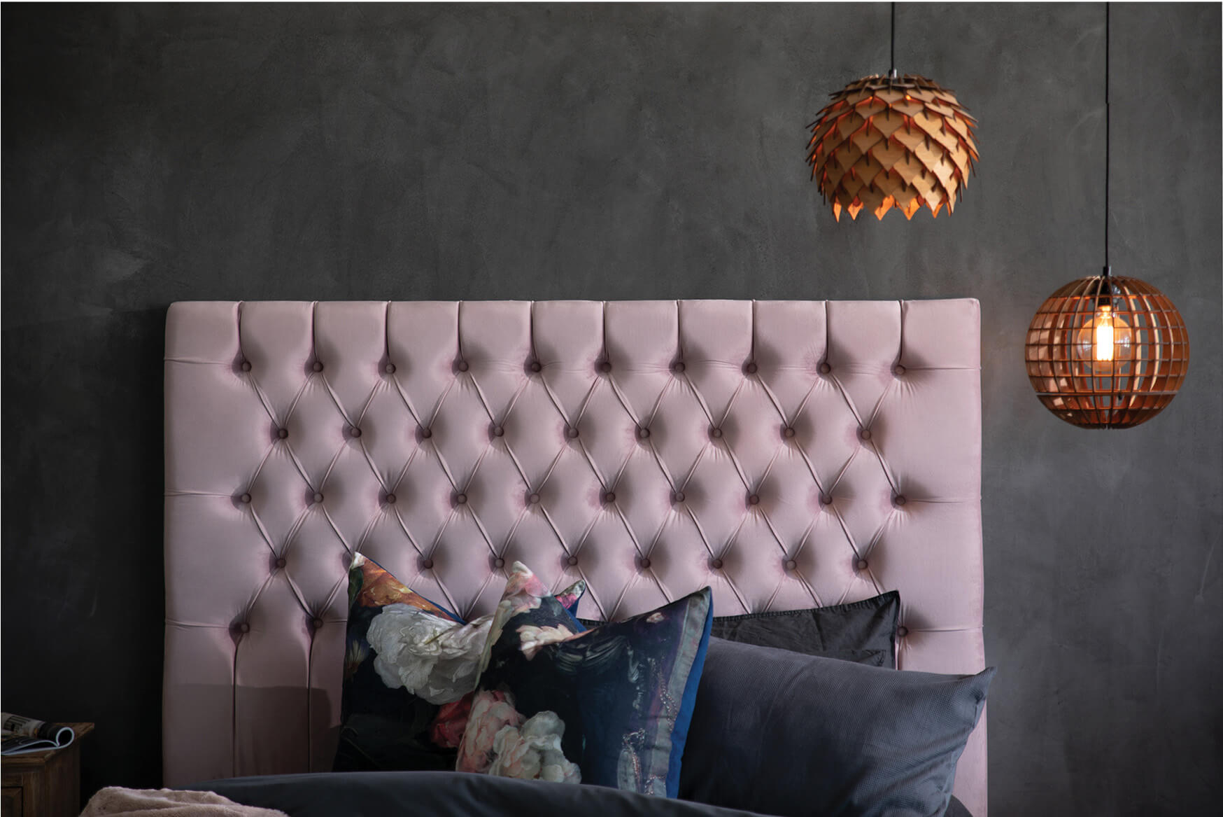 pink headboard